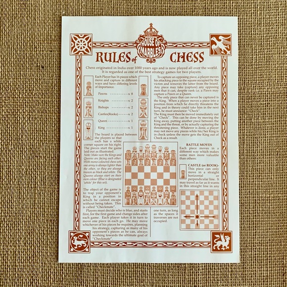 HOUSE OF MARBLES Children’s Chess Set Hand-Painted Woden Recommended 5+ - Picture 4 of 14